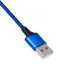 Akyga AK-USB-27 USB 3.0 A / USB Micro B / USB type C / Lightning cable 1,2m Blue