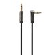 Gembird CCAP-444L-6 Right angle 3.5 mm stereo audio cable 1,8m Black