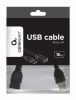 Gembird CCP-USB2-AMAF-0.15M USB 2.0 A- A-socket cable 0,15m Black