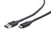 Gembird CCP-USB3-AMCM-10 USB 3.0 AM to Type-C cable AM/CM 3m Black