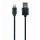 Gembird CC-USB2-AMLM-1M USB data sync and charging 8-pin cable 1m Black