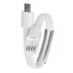 Akyga AK-AD-34 USB-AF/microUSB-B adapter cable 0,23m White