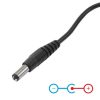 Akyga AK-DC-01 USB-A / DC 5,5 x 2,1mm cable 0,8m Black