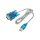 Akyga AK-CO-02 USB/R-232 cable 1m Transparent