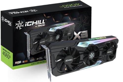 Inno3D GeForce RTX4060 Ti 8GB DDR6 iChill X3