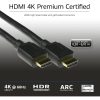 ACT HDMI High Speed premium certified v2.0 HDMI-A male - HDMI-A male cable 1,5m Black