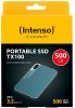 Intenso 500GB USB3.2 Type-C External SSD TX100 Grey/Blue