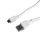 Gembird CCP-mUSB2-AMBM-W-10 Micro-USB cable 3m White