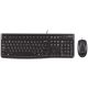 Logitech MK120 USB billentyűzet + egér Black US