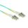 ACT LSZH Multimode 50/125 OM3 fiber cable duplex with LC connectors 1,5m Blue