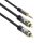 ACT High Quality audio connection cable 1x 3.5mm stereo jack male - 2x RCA male 1,5m Black