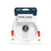 Delight Jelkábel HDMI-HDMI 2.0 3D aranyozott  Am/Am 3m White