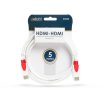 Delight Jelkábel HDMI-HDMI 2.0 3D aranyozott  Am/Am 5m White