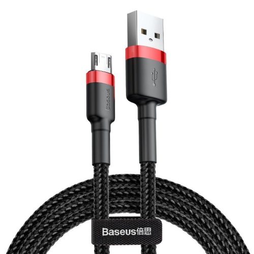 Baseus Cafule USB-Micro-USB kábel, 1.5A, 2 m (piros-fekete)