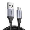 UGREEN USB-Micro USB kábel, QC 3.0, 2.4A, 1m (fekete)