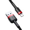 Baseus Cafule 2.4A Lightning USB-kábel 1m (fekete-piros)