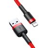 Baseus Cafule 1,5A 2 m Lightning USB-kábel (piros)