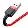 Baseus Cafule 1,5A 2 m Lightning USB-kábel (piros)