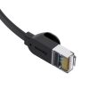 Baseus Cat 6 UTP RJ45 Ethernet kábel lapos 0,5m (fekete)