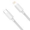 Baseus Simple Wisdom USB-C-Lightning adat/töltőkábel PD, 20W, 1,5m, 2db (fehér)