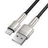 Baseus Cafule USB-Lightning kábel, 2,4A, 1 m (fekete)