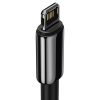 Baseus Tungsten Gold USB-Lightning kábel, 2,4A, 1 m (fekete)