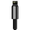 Baseus Tungsten Gold USB-Lightning kábel, 2,4A, 1 m (fekete)