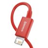 Baseus Superior Series USB-Lightning kábel, 2,4 A, 1 m (piros)