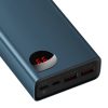 Powerbank Baseus Adaman Metal 20000mAh, PD, QC 3.0, 65W, 2xUSB + USB-C + mikro USB, (kék)