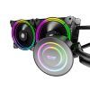 Darkflash TR240 Számítógép vízhűtés AiO RGB 2x 120x120 (fekete)