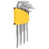 Deli Tools EDL3091 Torx imbuszkulcs készlet, 1,5-10 mm (ezüst)