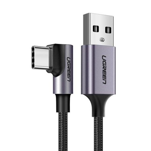 UGREEN US284 USB és USB-C közötti ferde kábel, 3A , 2m (fekete)