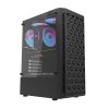 Darkflash DK300M Micro-ATX számítógépház + 3 ventilátor (fekete)