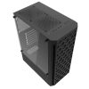 Darkflash DK300M Micro-ATX számítógépház + 3 ventilátor (fekete)