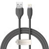 Baseus Jelly USB-Lightning kábel, 2,4A, 1,2m (fekete)