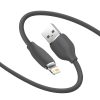 Baseus Jelly USB-Lightning kábel, 2,4A, 1,2m (fekete)