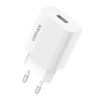 VFAN E01 hálózati töltő, 1x USB, 2,4A + Lightning kábel (fehér)