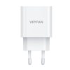 VFAN E04 hálózati töltő, USB-C, 20W, QC 3.0 (fehér)