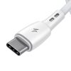 USB és USB-C kábel VFAN Racing X05, 3A, 2m (fehér)