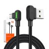 Mcdodo CA-5280 LED USB to Micro USB Cable, 0.5m (Black)