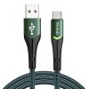 USB to USB-C Mcdodo Magnificence CA-7961 LED cable, 1m (green)