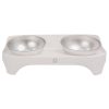 Bowls for dogs and cats Paw In Hand (White)