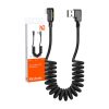 USB to Lightning cable, Mcdodo CA-7300, angled, 1.8m (black)