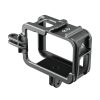 TELESIN Aluminum cage for GoPro Hero 12/11/10/9 +vertical adapter