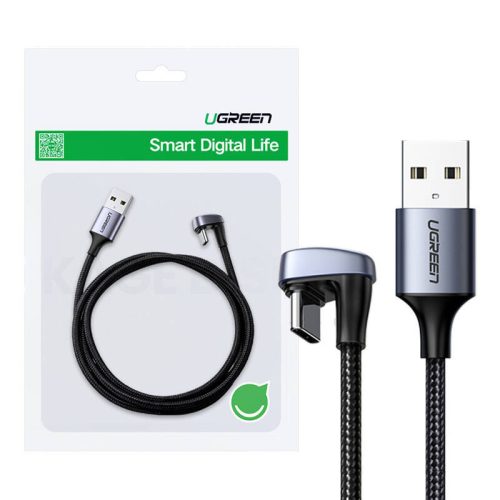 UGREEN USB 2.0 A-C kábel, 1 m (fekete)