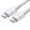 UGREEN US300 USB-C-USB-C 2.0 kábel, 2 m (fehér)