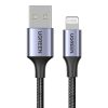 UGREEN US199 Lightning - USB kábel, 2,4A, 1m (fekete)