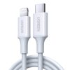 UGREEN US171 USB-C - Lightning kábel, 3A, 0,25m (fehér)