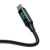 Cable USB to USB-C Mcdodo CA-1080 with display , 66W, 6A, 1.2m (black)