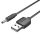 Cable USB-A to DC 3,5mm barrel jack Vention CEXBG 5V 1,5m black